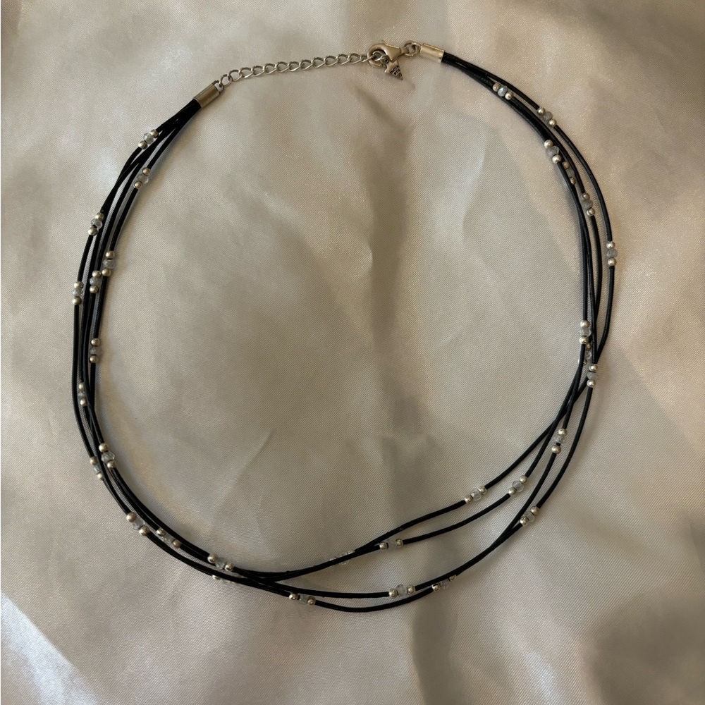 Silpada CZ and Sterling Silver Ball Necklace